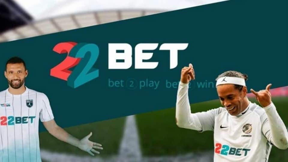 22Bet e Ronaldinho são parceiros.