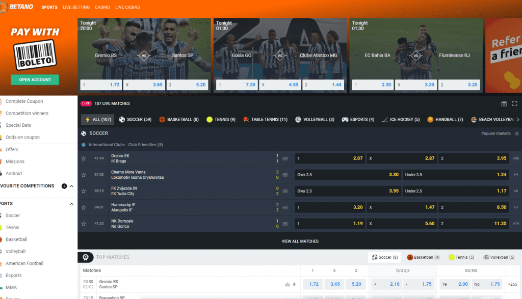 apostas esportivas na Betano