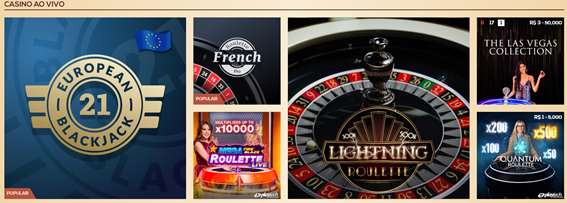 Casino ao vivo na QueenVegas