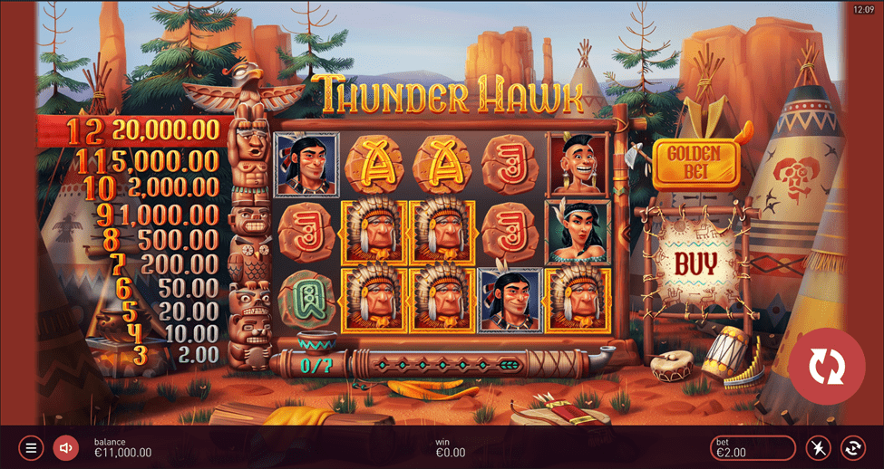 caça-níquel Thunder Hawk