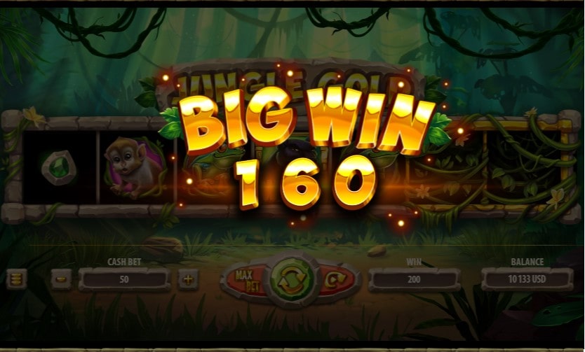 símbolo Wild no Jungle Gold Megaways