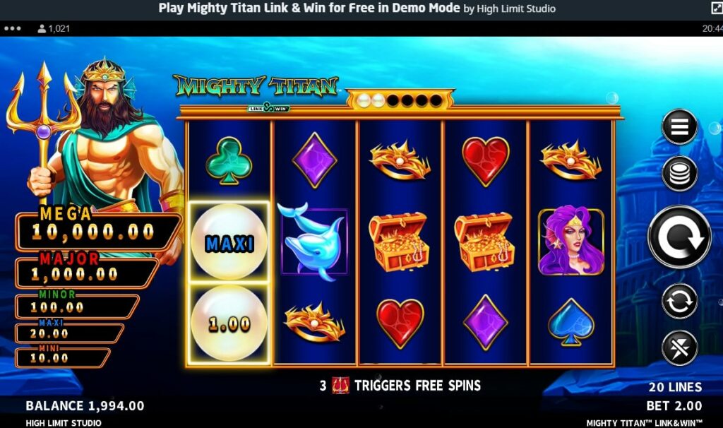 pérola do jackpot Might Titan Link and Win Maxi