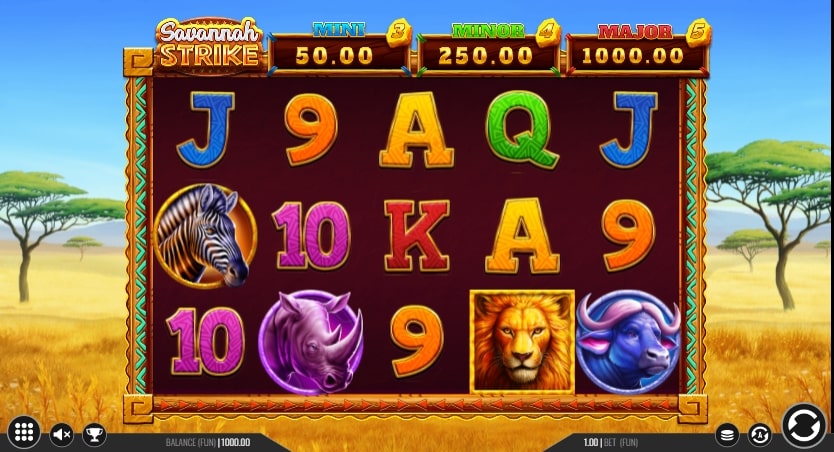 caça-níquel Savannah Strike