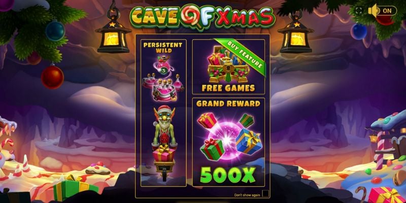 rodadas grátis em Cave of Xmas