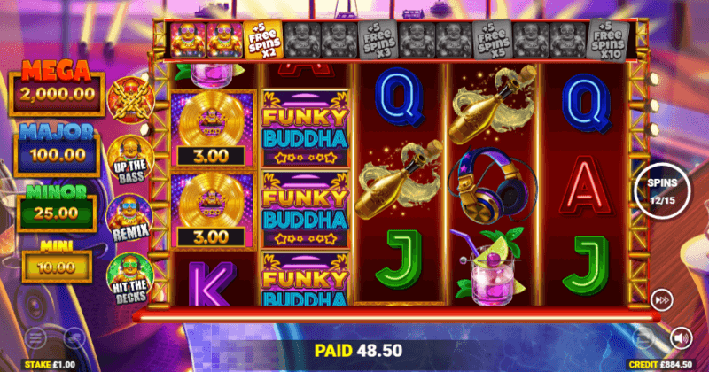 jogo de Giros Grátis Funky Buddha