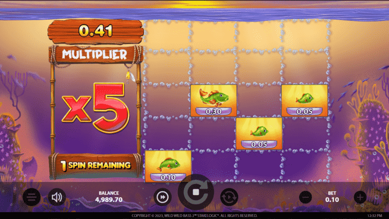 rodada de bônus Insane Catch