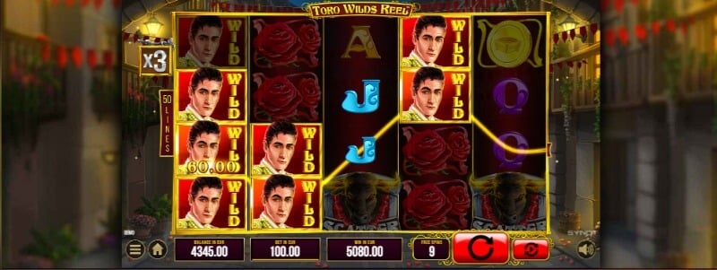 bônus do Toro Wilds Reel