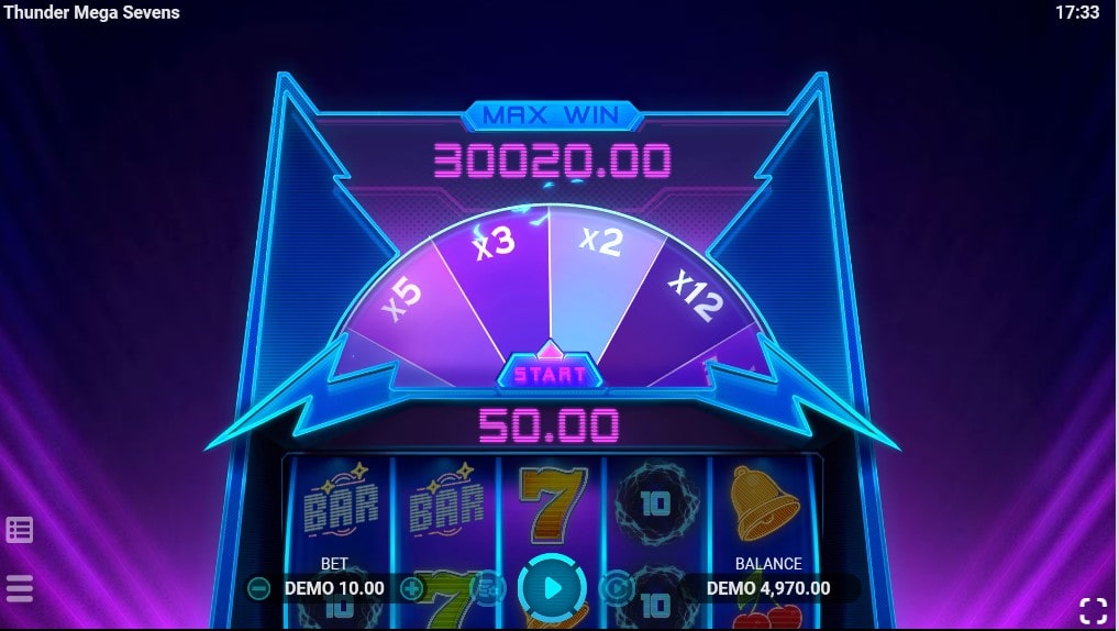 caça-níquel Thunder Mega Sevens