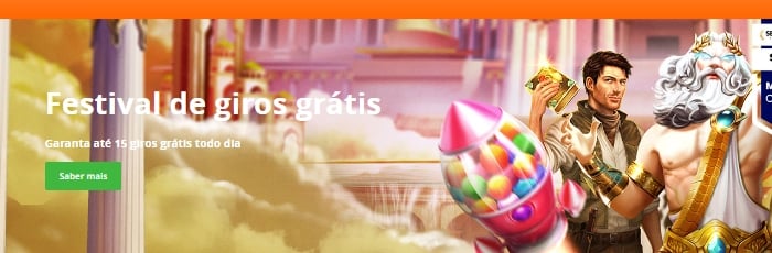 Giros grátis diários na Betsson