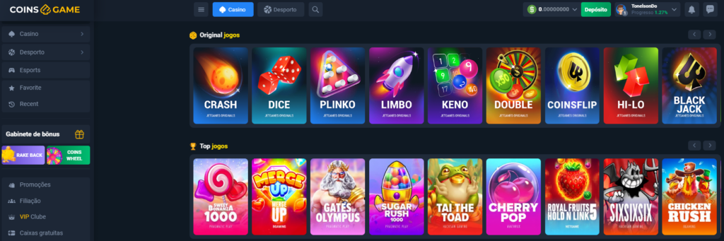 coins game casino