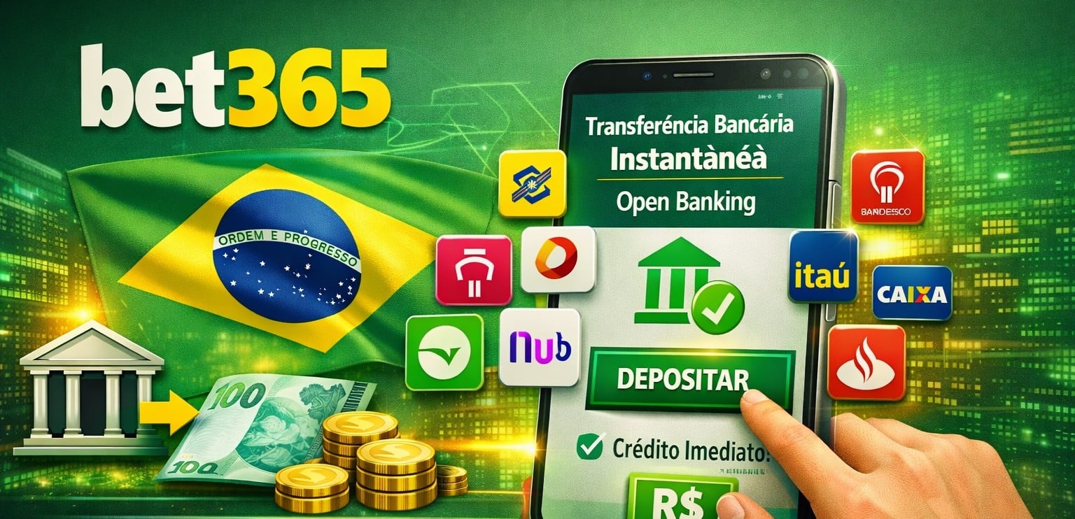 bet365 lança depósito por Transferência Bancária Instantânea via ITP Open Banking no Brasil